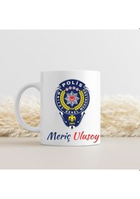 Resim Polislere Özel Tasarımlı Kupa Bardak Saydam 