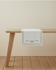 Resim English Home Ribbon Joy Runner 40x140 Cm Yeşil-beyaz Yeşil-beyaz 