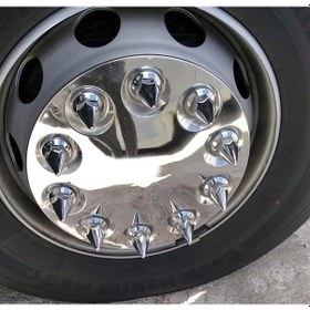 Resim Sivri Mermi Bijon Kapağı Krom Renkte Ve Sökme Aparatlı 19 Mm 
