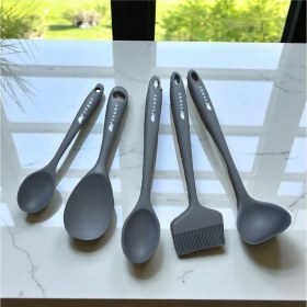 Resim Blackseries5 Premium Silikon Kaşık & Sos Fırçası & Kepçe 