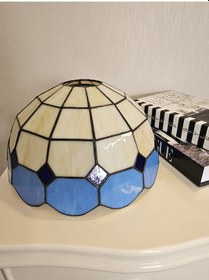 Resim Yüceeller Vitray Ayarlanabilir Sarkıt Avize Mavi 25cm 10" Mavi 