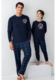 Resim Arnetta Erkek Çocuk Lacivert Pijama Takımı 5274-48509 Lacivert 