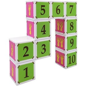 Resim Küpss Manyetik Bloklar Sayılar 10 Küp 