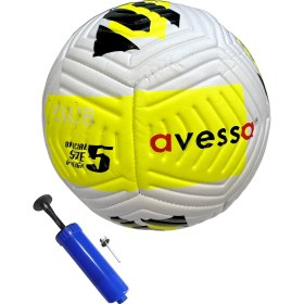 Resim Avessa FT-400 4 Astar No:5 Strike Soccer Ball Futbol Maç Topu Orta Sertlikte Tüm Zeminlere Uygun + Pompa 