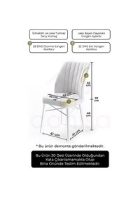 Resim Canisa Concept Flex Serisi, Hardal Sandalye, Siyah Gürgen Ayaklı 1.sınıf 6 Adet Sandalye Sandalyeler Hardal Ayaklar Siyah 