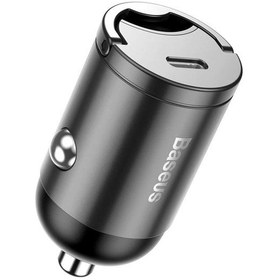 Resim Tiny Star Mini Serisi 30w Qc 3.0 Pps Hızlı Şarj Destekli Type-c Araç Şarj Adaptörü Gri 