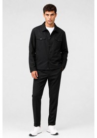 Resim İmza 6 Drop Slim Fit Esnek Takım Elbise 1001260176 Siyah - Gri 