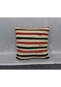 Resim Zehra Abla Halı Yeni El Dokuma Dekoratif Kilim Kırlent Yastık Kılıfı 6701 Çok Renkli 