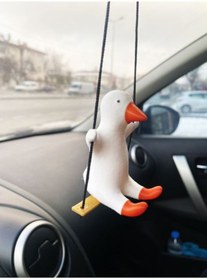 Resim Minikbahcem Sallanan Ördek Dikiz Ayna Süsü Yeni Trend Araba Süsü 