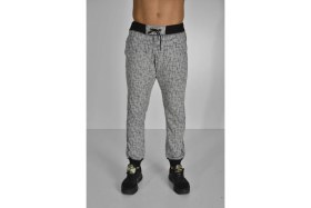 Resim Big Sam Gri Desenli Slim Fit Eşofman Altı Stilya 808 