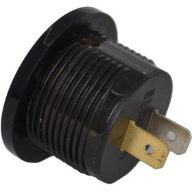 Resim 12v 24v Dc Voltmetre Yuvarlak Bombeli 