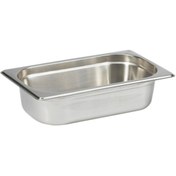 Resim Natsan Paslanmaz Çelik Gastronom/gastronorm Küvet Gn 1/4-65 (26,5 X 16,2 X 6,5 CM) 