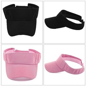 Resim Unisex Uv Koruyucu Sporcu Plaj Vizör Şapka 2 Li Set (547423582) 