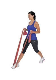 Resim Yoga & Pilates Egzersiz Bandı Kırmızı Renk 1.5 Metre 