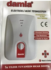 Resim Damla Elektrikli Mini Termosifon Tip Şofben Ekol 