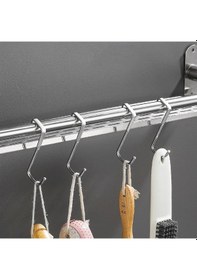 Resim Paslanmaz Çelik Banyo İçin Askılık S Model -al4837 2 Adet Gümüş 