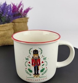 Resim DigitHome New Year Porselen Yılbaşı Kupası 360 Cc Desen 3 – THN10800 C1-1-18 