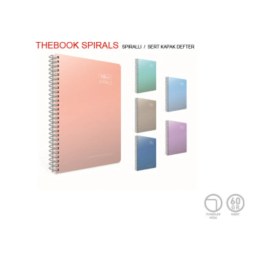 Resim Thebook Spipralli Sert Kapak Defter 17x24 Cm-100 Yp.çizgisiz. 