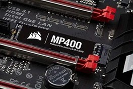 Resim Corsair MP400 1TB PCIe Gen3 NVMe M.2 SSD, 3.400MB/s Okuma 3.000MB/s Yazma Hızı (CSSD-F1000GBMP400) 