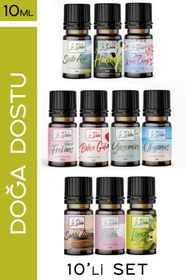 Resim Le Balvo 10'lu Set Uçucu Yağ Buhurdanlık Esansı Oda Kokusu Esansiyel Yağ Oda Difüzörü Esansı Buhur Yağı 10ml 