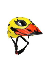 Resim Tongxida Lixada Çocuk Bisiklet Kaskı, Tam/yarım Yüz Koruma, 14 Hava Deliği, Ayarlanabilir, Sökülebilir İç Astar, 50-56cm Baş Sarı 