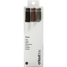 Resim Cricut 2008068 Joy Ince Uçlu Kalem Seti 3lü Paket Siyah Kahverengi Gri 