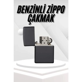 Resim Bayilik XML Hediyelik Zarif Zippo Model Siyah Benzinli Çakmak 