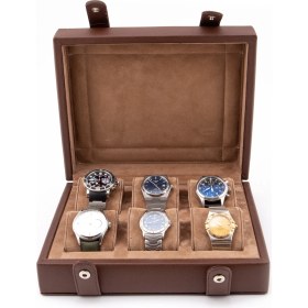 Resim Onywatch Deri Çoklu Saat Kutusu Watch Box 6'lı Saat Kutusu 