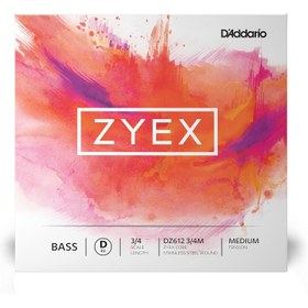 Resim D'addario Zyex 3/4 Scale Tek Re Bas Gitar Teli (Medium Tension) 