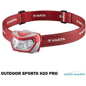 Resim Varta Outdoor Sports H20 Pro Led Kafa Feneri Beyaz - Kırmızı 