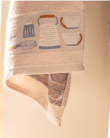 Resim Madame Coco Cuisine Mutfak Havlu Seti Hvlu00000001462'li Mutfak Havlu Seti-taş/mavi 