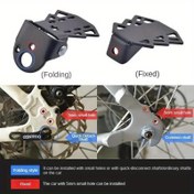 Resim 1 Çift Siyah Katlanır Bisiklet Arka Pedalı MTB Ayak Dayanağı - Ayarlanabilir, Dayanıklı, Hızlı Serbest Bırakma Bisiklet Aksesuarları Güçlendirilmiş Stabilite ve Konfor için 