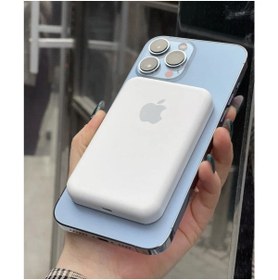 Resim soffany Magsafe Powerbank Manyetik Kablosuz Şarj Cihazı Taşınabilir Batarya Iphone Uyumlu 5000mah 