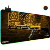 Resim Digipod RGB Gaming Oyuncu Mousepad AK47 70 X 30 Kaymaz Taban 4mm Kalınlık 