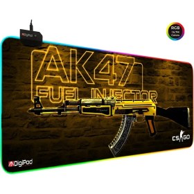 Resim Digipod RGB Gaming Oyuncu Mousepad AK47 70 X 30 Kaymaz Taban 4mm Kalınlık 