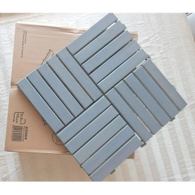 Resim Mabeyn Akasya Ahşap Yer Karosu, Gri 30X30 Cm, 10'lu Paket, 0.9 M² Yer Kaplama 