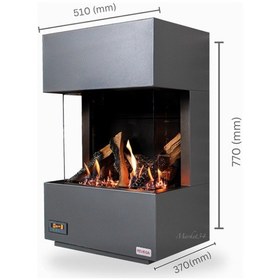 Resim Revega H50AB Arkadan Bacalı Doğalgazlı Şömine 