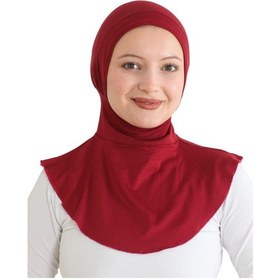 Resim Modish Group Kadın Boyunluklu Hijab Tesettür Pratik Spor Bone - Sarı Bordo 