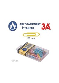 Resim Ark 3a Pvc Kaplı Renkli Ataş Seti 28 Mm 2 Adet 