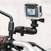 Resim 360 Derece Dönebilen Motosiklet & Bisiklet Aksiyon Kamerası Montajı - Dayanıklı Alüminyum Alaşım, Çok Fonksiyonlu Spor Aksesuarı 