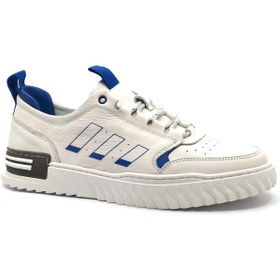 Resim KOCAMANLAR James Franco 9180 Deri Casual Sneaker Erkek Ayakkabı BEYAZ 