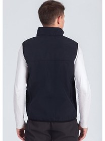 Resim Vatan Tekstil Softshell Dik Yaka Erkek Yelek Lacivert 