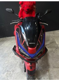 Resim Honda Pcx 2025 Motosiklet Far Sticker Etiket Modeli Mavi 