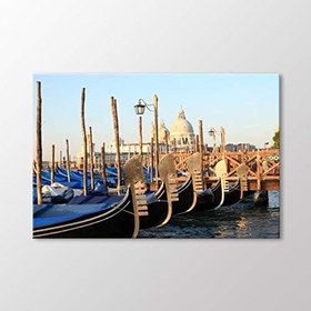 Resim Arty Tablo Iskeledeki Gondollar Tablo Amz-Imb011-X 60X40 