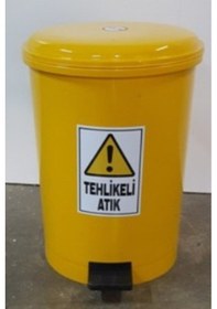 Resim Tehlikeli Atık Kovası 40 Lt Pedallı 