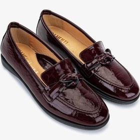 Resim Valmenti Kadın Hakiki Deri Bordo Casual Ayakkabı 611 E1710-03 Bn Ayk Sk25-26 Bordo Vernıce Bordo 