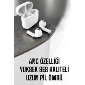Resim Techno Stock Yeni Nesil Pro Bluetooth Kulaklık Uzun Pil Ömrü Beyaz 