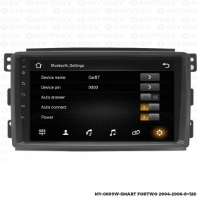 Resim Myway Smart Fortwo Android Carplay Multimedya Navigasyon Ekran Teyp 8GB+128GB 