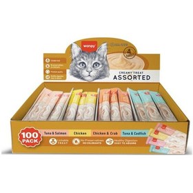 Resim 4 Lezzet Karışık Krema Kedi Ödülü 100 14gr 