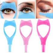 Resim 1/3/5 Adet Kirpik Makyaj Yardımcı Aracı Üst Alt Göz Lash Maskara Koruyucu Uygulayıcı Kılavuzu Yardımcı Kirpik Tarak ile Makyaj için 